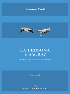 cover image of La persona è sacra?